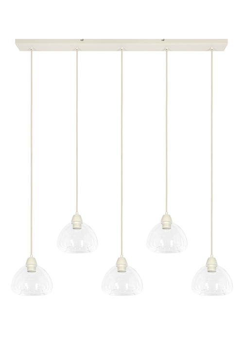 Light & Living hanglamp BISHO - wit - 104x19x14cm - vtwonen shop