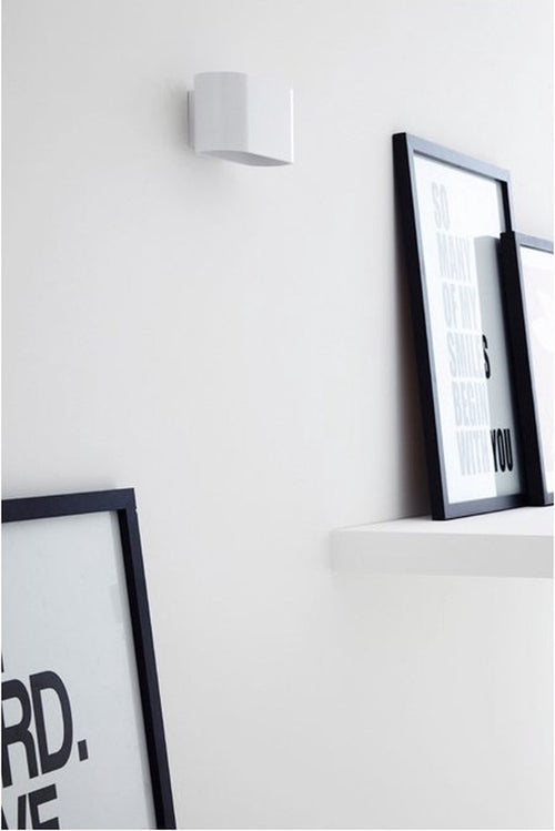 Highlight wandlamp Oval - 1 lichts - 8x 8 cm - wit