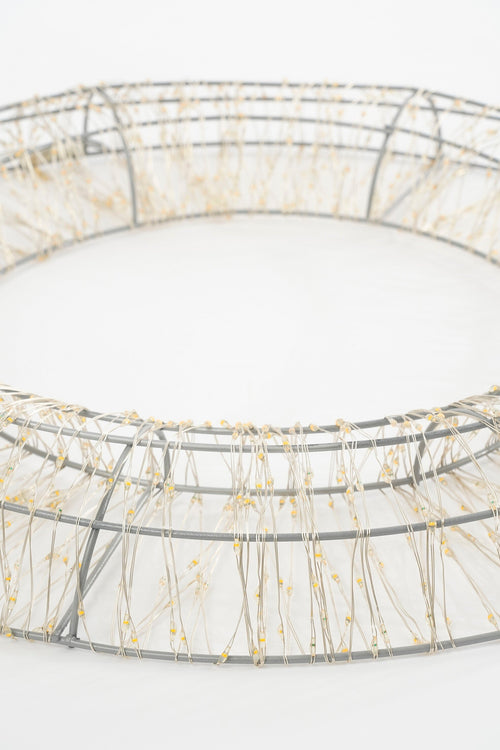 Luca Lighting Lichtkrans met Warm Witte LED Verlichting - Ø45 cm - Zilver - vtwonen shop