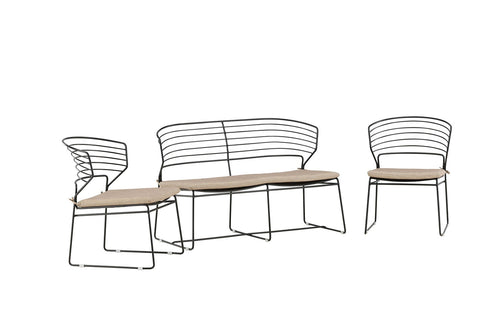 Rebellenclub Loungeset Naxos - Zwart