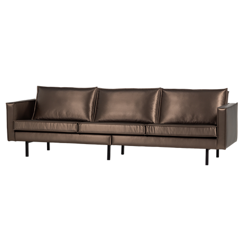 WOOOD 3-zits bank Rodeo - Metallic - Koper Bruin - 85x277x86 - vtwonen shop