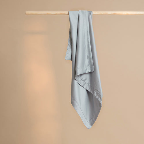 Coco & Cici - Tencel Sateen Kussensloop 70 x 60 cm - Kussenhoes - Lyocell - Extra Zacht & 100% Natuurlijk - Grijs Blauw