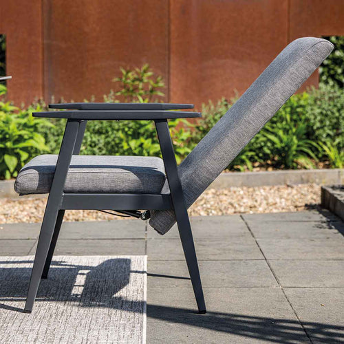 Garden Impressions tuinstoel San Felipe donker grijs - zand texfiber - vtwonen shop