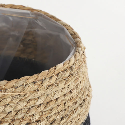 Mica Decorations Jorck Plantenmand - Set van 3 - H24 x Ø26 cm - Zwart - vtwonen shop