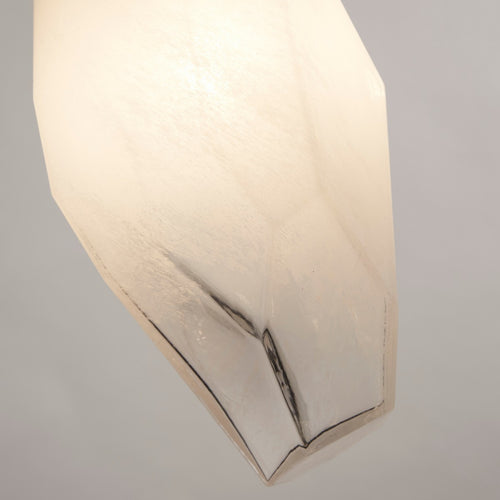Searchlight Rocky Plafondlamp met 5 lichtbalken, satijnen messing metaal en glas