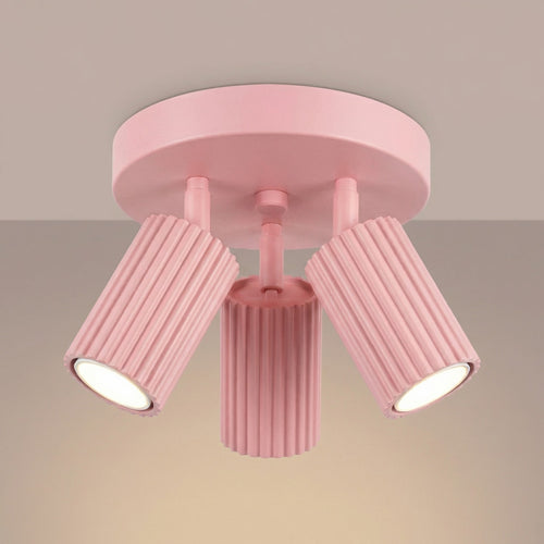Sollux Lighting Plafondlamp KARBON 3P roze - 19,5x19,5x18cm