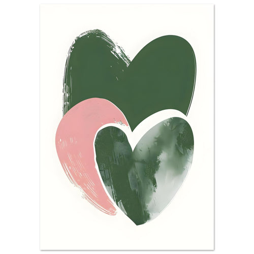Artfulprints  Boho – Heart trio   poster A4 21x29.7 cm - vtwonen shop