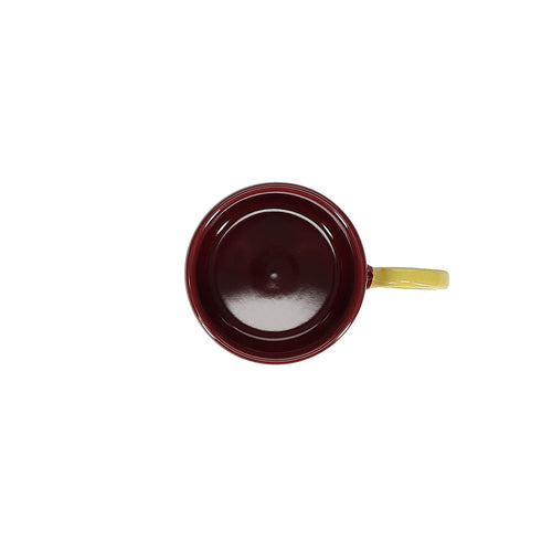 Ona - Beker 28cl burgundy pink/mustard yellow Lou