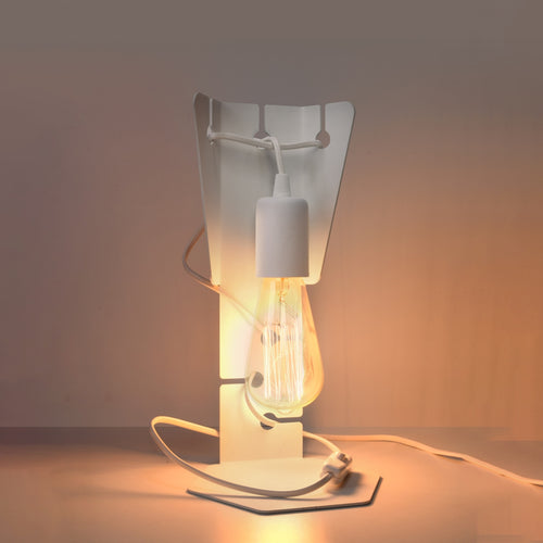 Sollux Lighting Tafellamp ARBY wit - 15x15x31cm