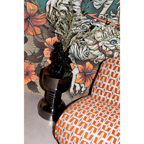 Bold Monkey Gonna Make You Sweat Metal Bijzettafel/ kruk Rond 29 cm Zilver - vtwonen shop