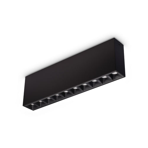 Ideal Lux LIKA Opbouwdownlight zwart, 1x LED, 2450lm, 3000K