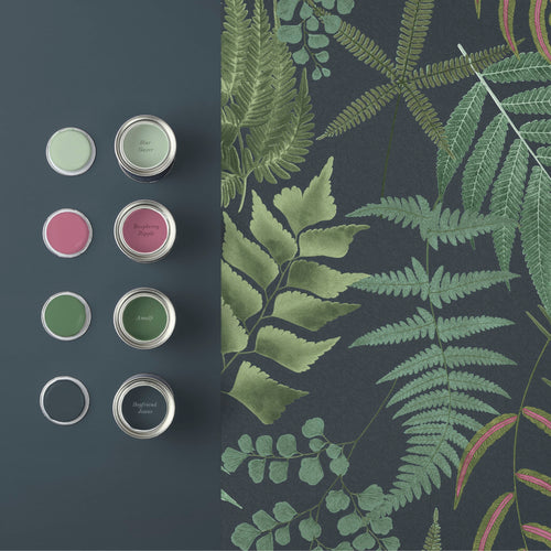 Graham & Brown Vliesbehang - Midsummer Fern Navy - 10mx52cm - vtwonen shop