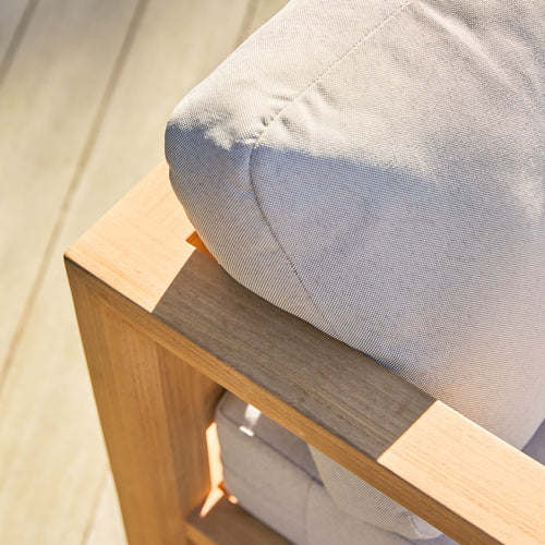 Tikamoon 3-zits tuinbank in massief teakhout Noah - Wit - vtwonen shop