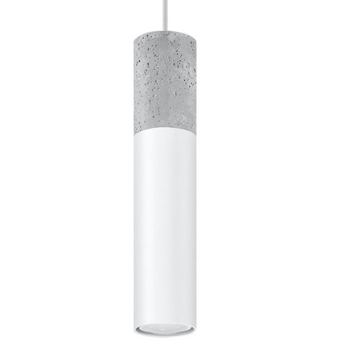 Sollux Lighting Hanglamp BORGIO 1 wit - 8x8x105cm