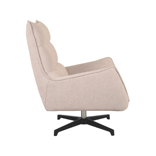 LABEL51 Fauteuil Rodia - Naturel Bouclé - Draaibaar