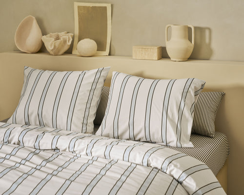 vtwonen Dekbedovertrek Fun Stripe - 240 x 220 cm - Blauw