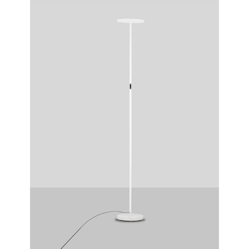 Nova Luce SINKRO Uplighter vloerlamp zandwit, aanraakgevoelige dimbare LED 30W 2270lm 3000K