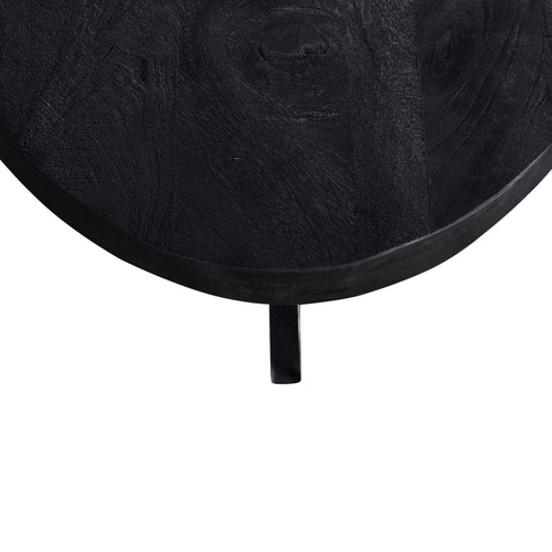 Giga Meubel Salontafel Mansour - Zwart Mangohout - 130x70x40cm - vtwonen shop