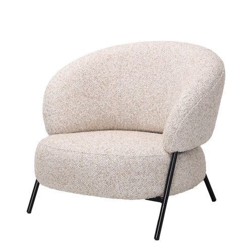 DÉJA Living Fauteuil Kumla - Beige Stof - 85x85x70cm - vtwonen shop