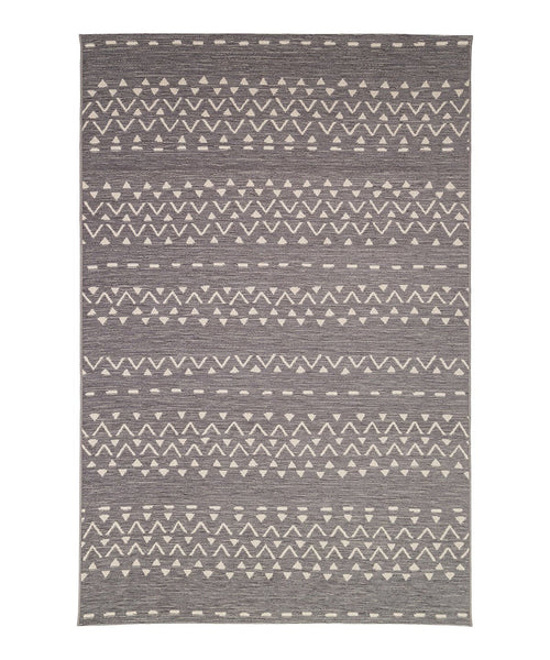 AFK Living vloerkleed Kalimba - voor binnen en buiten - grijs - 160 x 230 cm