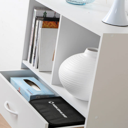 CALICOSY - Opbergplank met 4 compartimenten - 29,5x62x80 cm