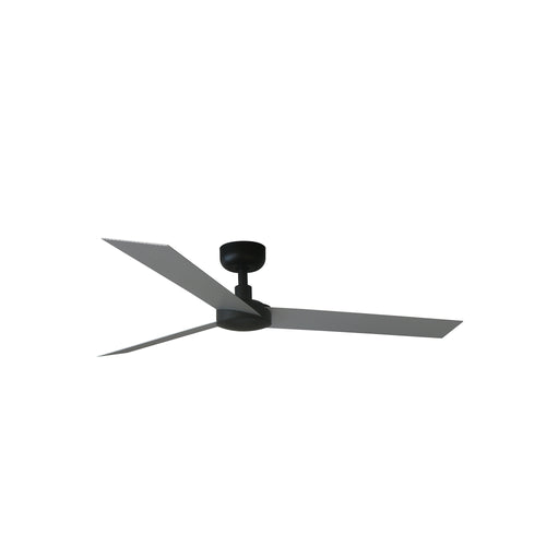 Faro CRUISER Grote zwarte DC-plafondventilator, 6 snelheden, aluminium blad