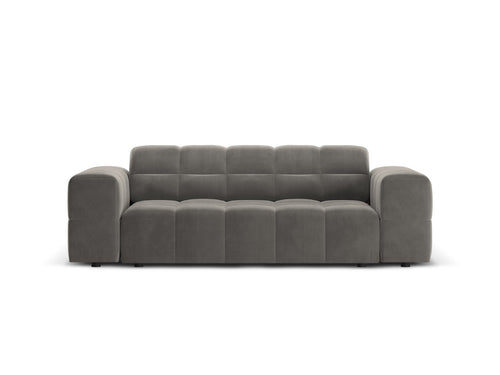 Cosmopolitan Design Bank Chicago 2-zits, flueel lichtgrijs - 102x178x78cm