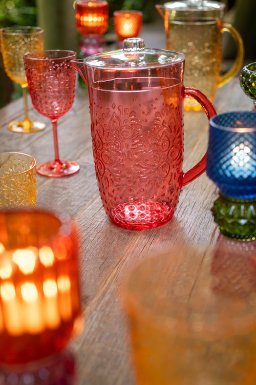 J-Line karaf - kunststof - rood - vtwonen shop