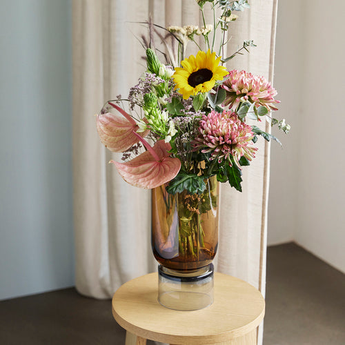 Hübsch vaas Stand - glas - ø16xh32cm - vtwonen shop