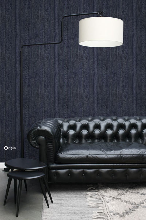 Origin Wallcoverings behang houtmotief donkerblauw - 53 cm x 10,05 m - 347532 - vtwonen shop