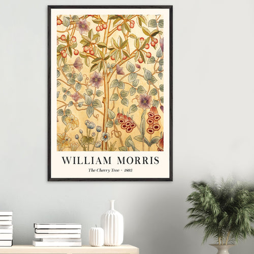 Artfulprints Poster met Lijst William Morris - The cherry tree 1895 II   - 70x100 cm - Meerkleurig