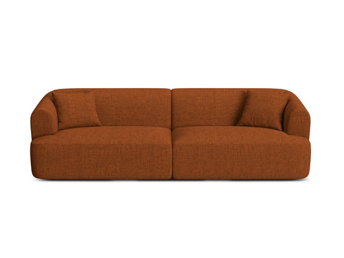 Cosmopolitan Design Modulaire bank Campi 4-zits, structurele stof baksteen - 90x255x70cm
