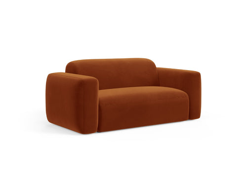 Cosmopolitan Design Modulaire bank Strino 2-zits, flueel terracotta - 98x180x78cm