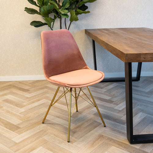 Kick kuipstoel Velvet - Roze - vtwonen shop