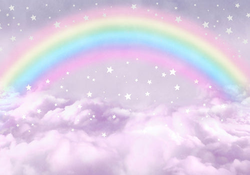 Sanders & Sanders fotobehang regenboog lichtpaars - 400 x 279 cm - 950042