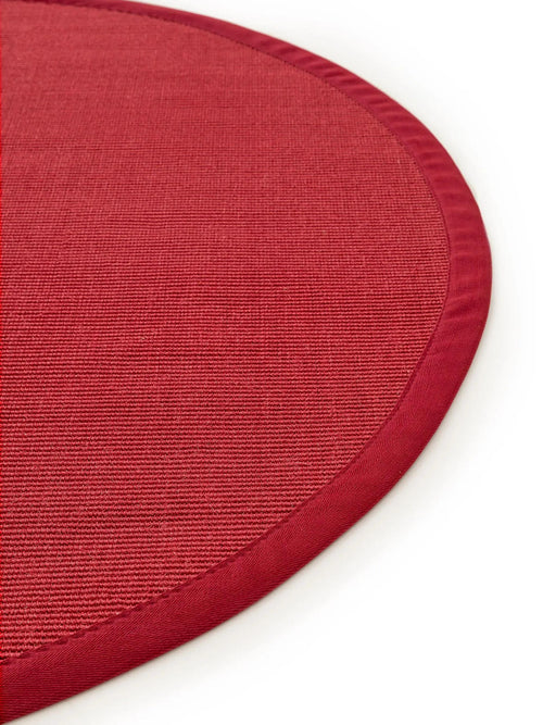 benuta sisal vloerkleed Sana - rood - ø 150 cm