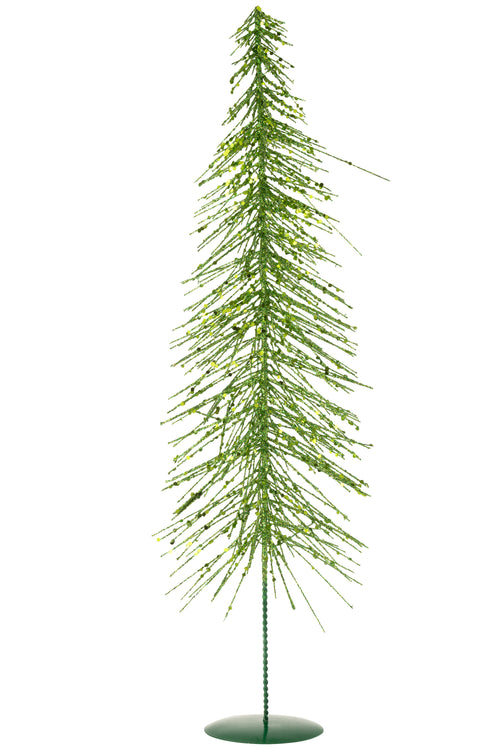 J-Line decoratie Kerstboom Glitters - kunststof - donkergroen - large - vtwonen shop
