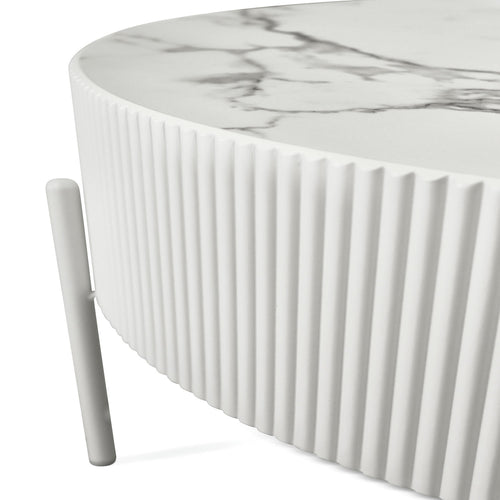 Furnhouse ronde salontafel Milo - Wit - Ø 80 cm