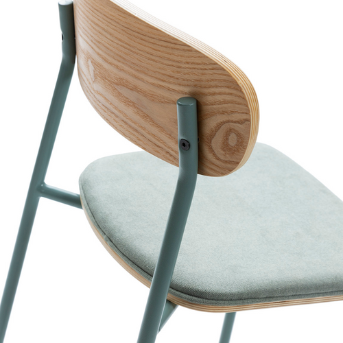 Calicosy - ADRIANA Set van 2 krukken - Grijs - 48x42x66 cm