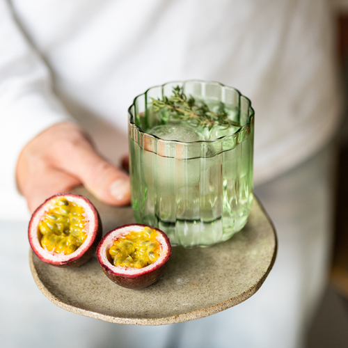 Brut Homeware | Tumbler Gaia | Set van 4 | 35cl | drinkglas | groen