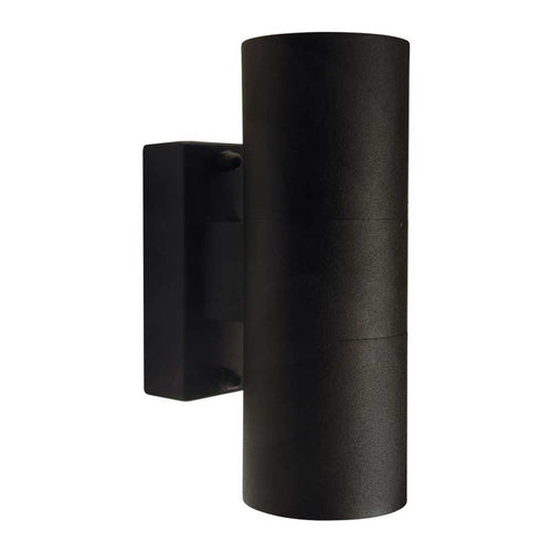 Nordlux Tin Wandlamp Buiten - Ø6cm - 2-lichts GU10 - IP54 - Zwart - vtwonen shop