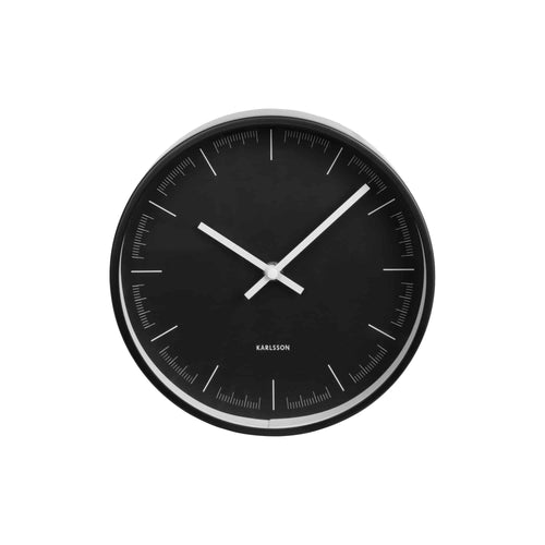 Karlsson wandklok Odense Deep - zwart - Ø21.5cm