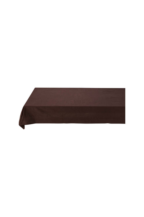 vtwonen - Tafelkleed - Katoen Linnen - Chocoladebruin - 150x250 cm
