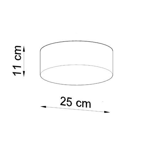 Sollux Lighting Plafondlamp ARENA wit - 25x25x11cm