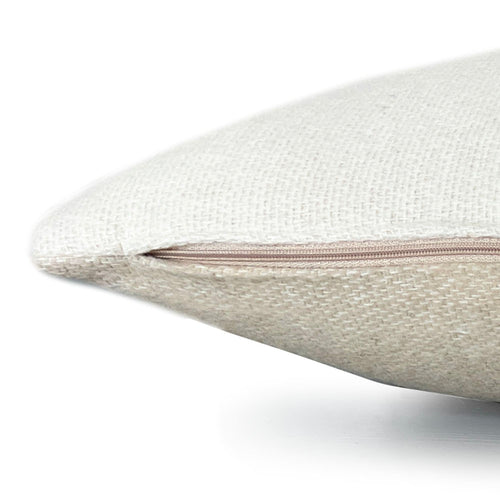 Malagoon kussen - beige dubbelzijdig - 35x60cm gerecycled wol