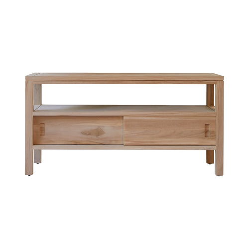 Tikamoon Tv-meubel van massief teakhout 100 cm - Naturel - vtwonen shop