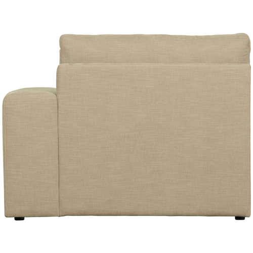 vtwonen 1-zits bank element met arm rechts Family - Polyester - Zand - 85x115x98
