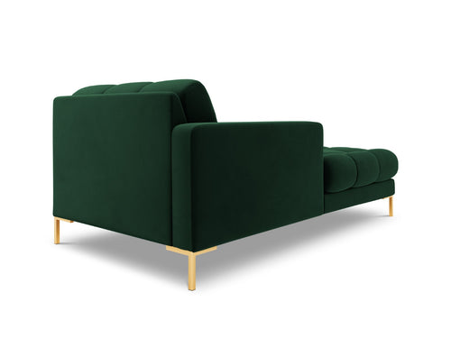 Cosmopolitan Design linker meridiaan Bali flueel, flessengroen - 185x102x75cm