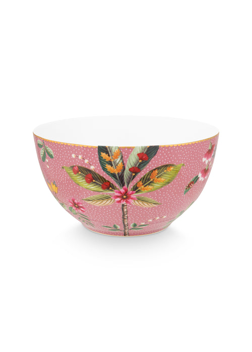 Pip Studio - La Majorelle ontbijtset - Met ontbijtbord, mok en ontbijtkom - Roze - Serviesset van 3 - vtwonen shop