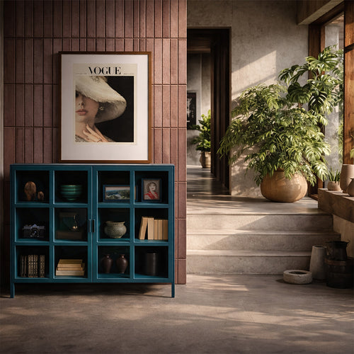 New Routz Vitrinekast Kentucky Blauw